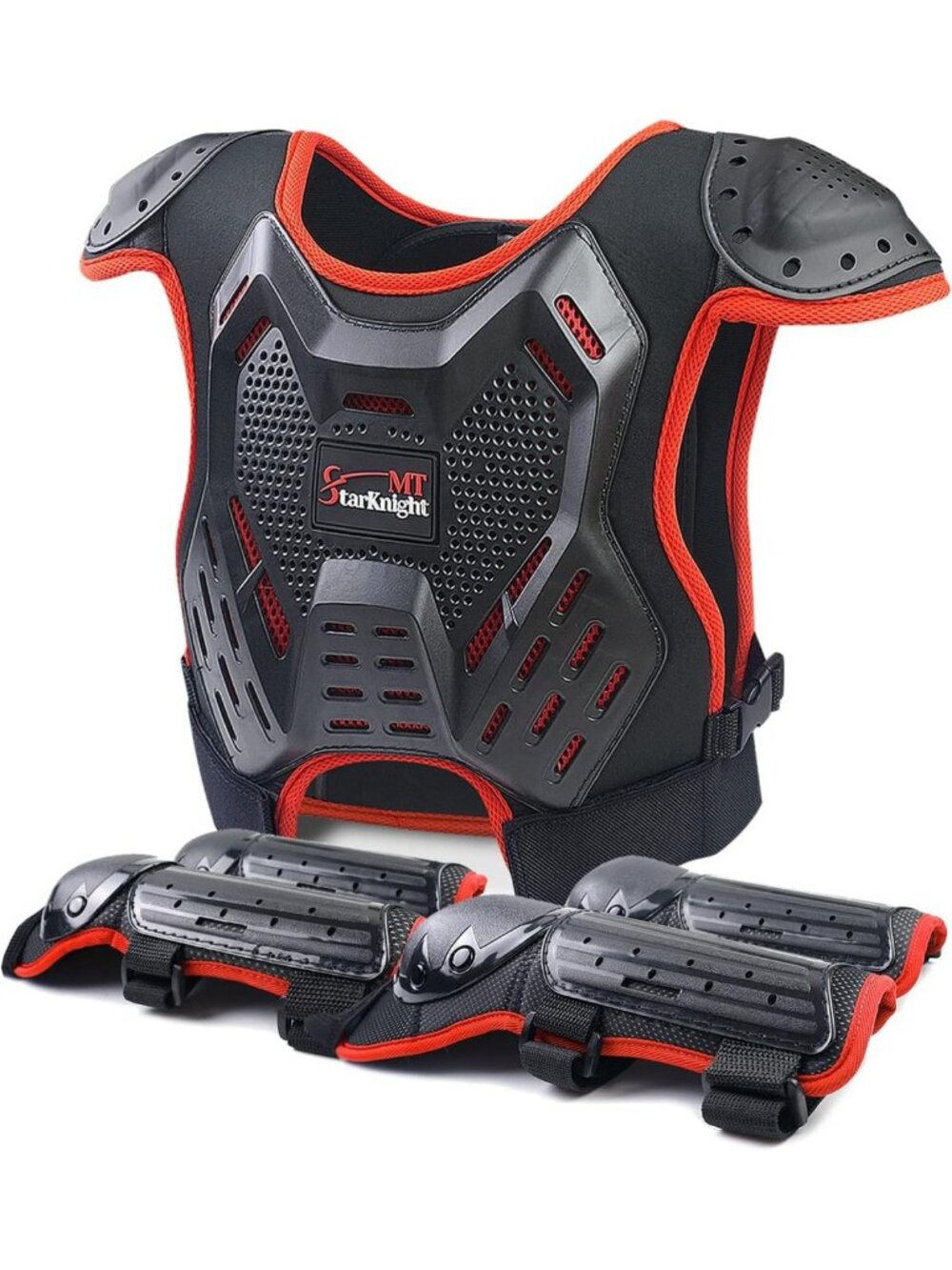 Kids Motocross Chest Protector Gear - Adjustable Dirt Bike Safety Armor 3-10